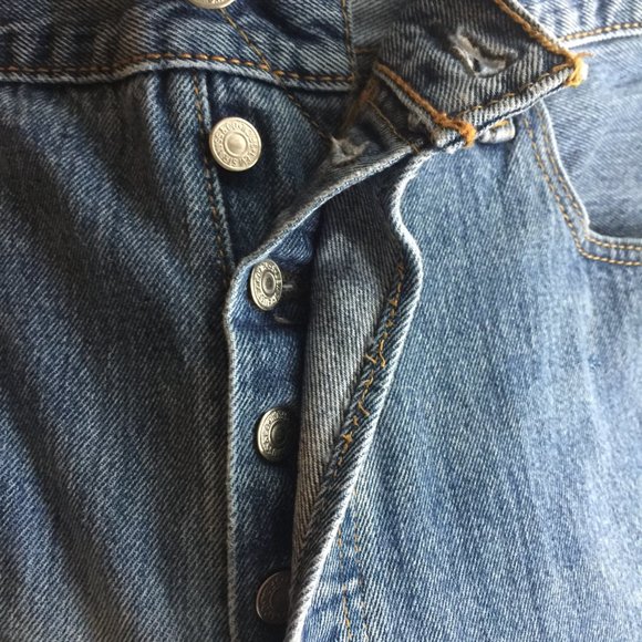 Levi's 501 Denim Button Fly Made in Egypt - Picture 11 of 16
